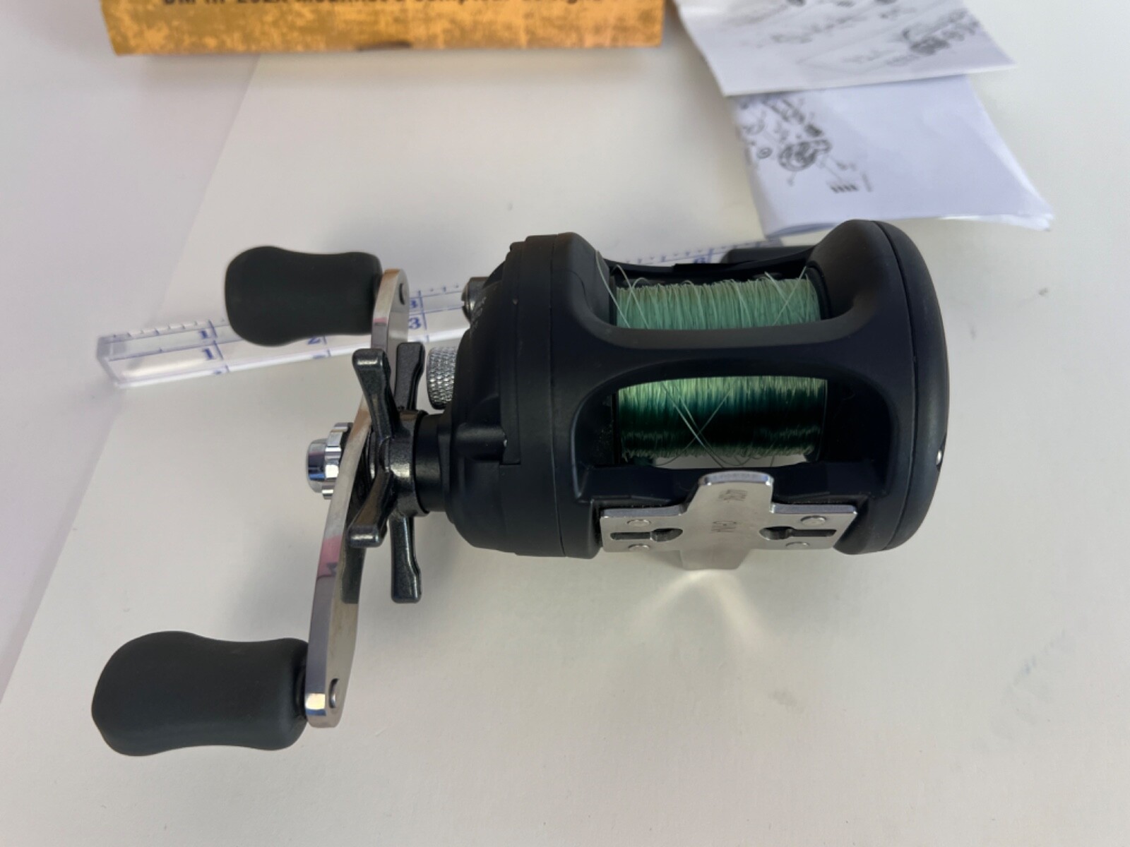 Cabela's Fishing Reel Depthmaster III Lefthanded Linecounter Graphite