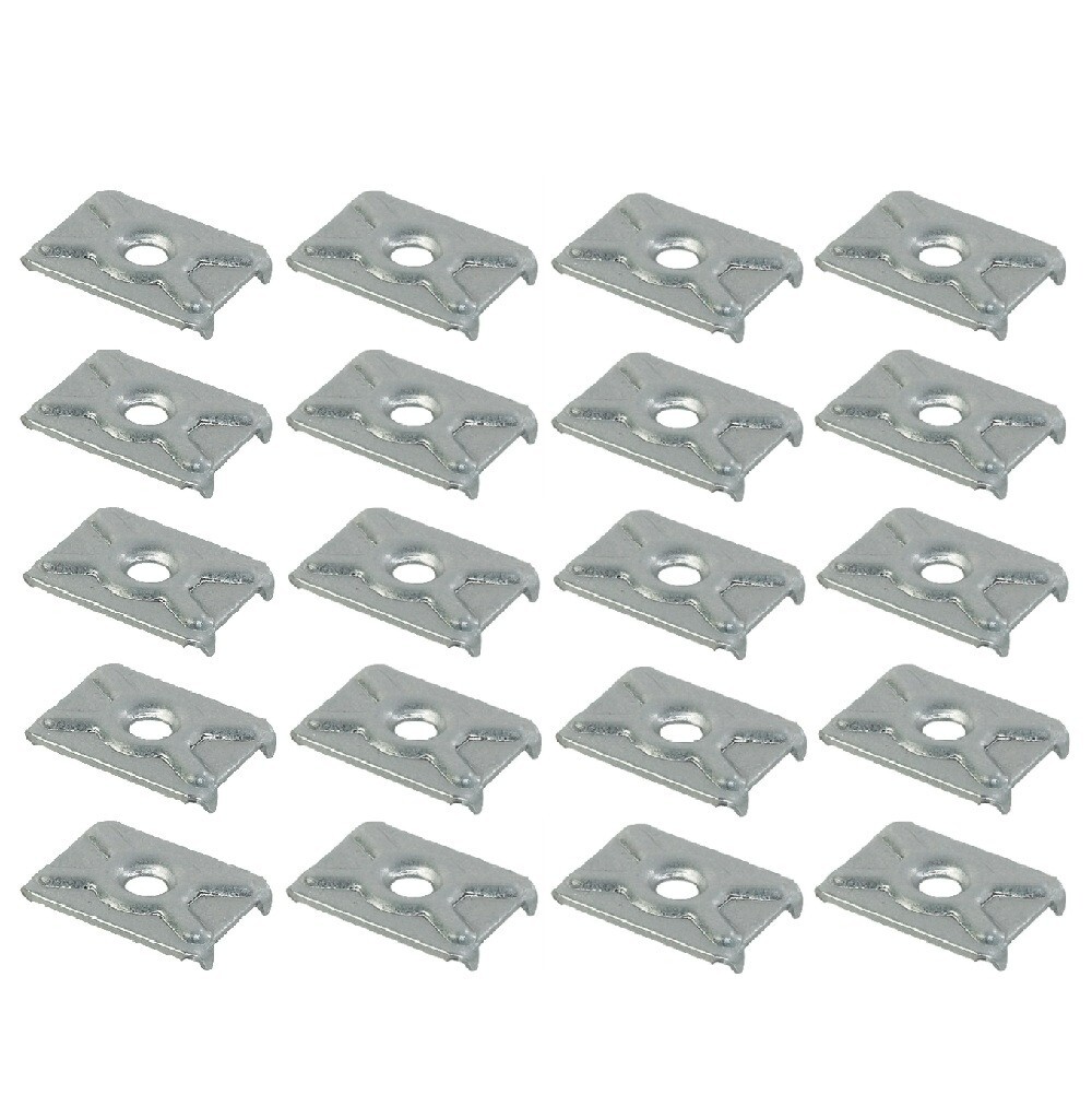 20 x Rear panel clamp furniture connector for screws steel 260.01.007 Hafele
