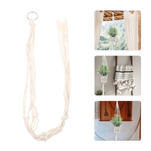 4 Pcs Stand for Plants Hangers Outdoor Hanging Basket Rope Flower Pot
