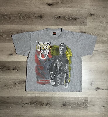 Vintage Michael Jackson Shirt King Of Pop History Tour 90s Brockum Sz L Band Tee