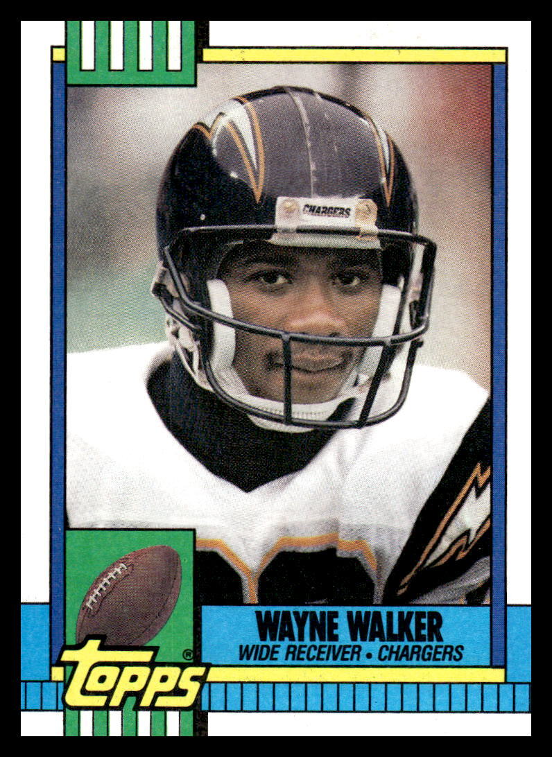 1990 Topps Wayne Walker #392 San Diego Chargers Football Card
