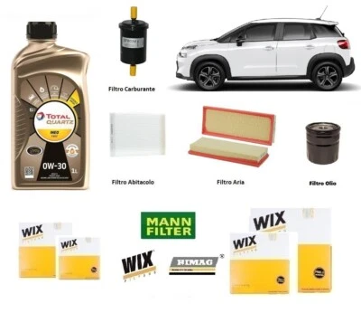 Tagliando + Olio per Citroen C3 Aircross II 1.2 Puretech 81 Kw 110 Hp