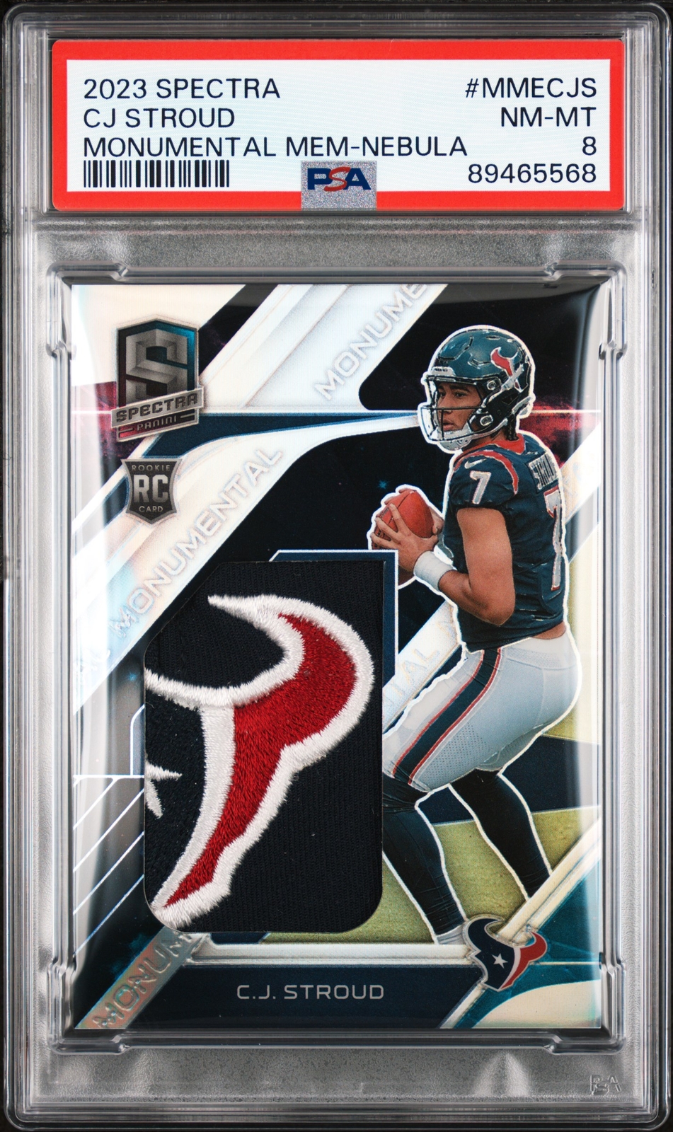 CJ Stroud Panini Spectra Monumental Memorabilia #MMECJS Nebula