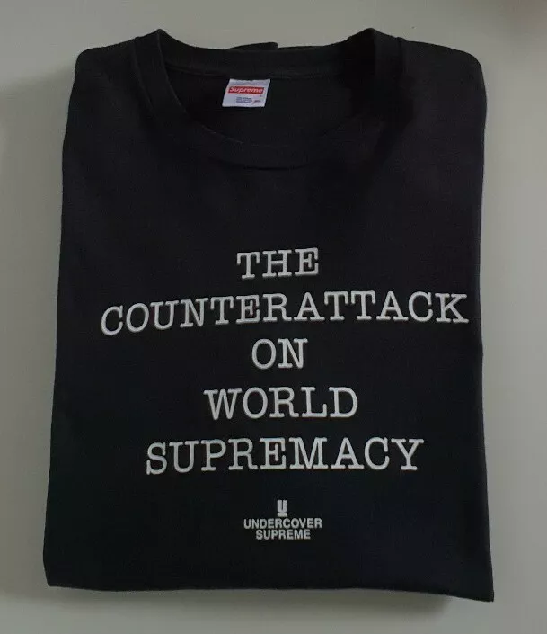 SS18 Supreme X Undercover X Public Enemy Counterattack Schwarz L/S T SHIRT