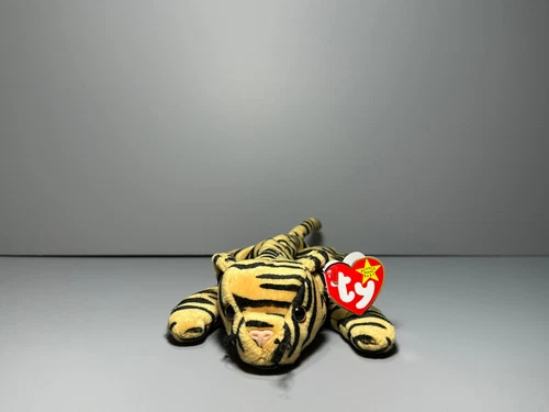 "Stripes" the Tiger (1995) Ty Beanie Baby - Vintage Plush