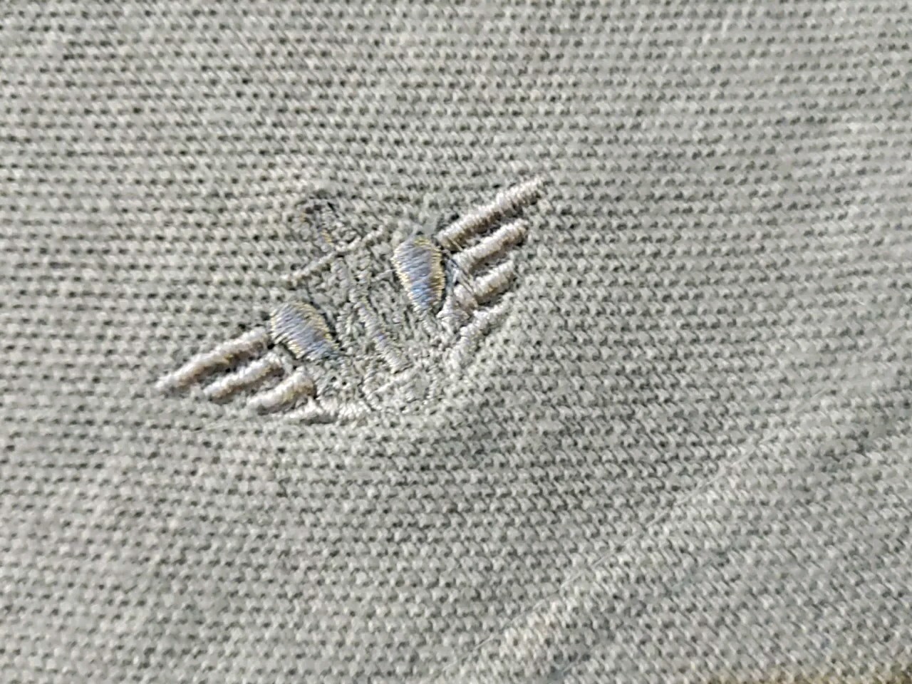 Men Docker's Light Gray Tight Knit Long Sleeve Polo Dress Shirt M VTG NWOT RARE image 8