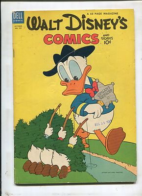 Walt Disney's Comics #157 ~ Donald The Truant Officer! Barks Art ~ (Grade 4.5)WH