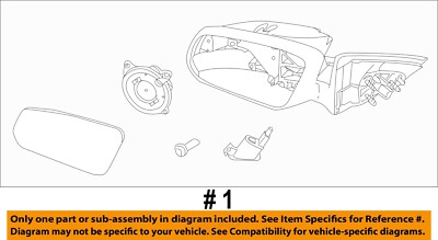 FORD OEM 13-14 Mustang DOOR-Mirror Assembly Left DR3Z17683CA | eBay