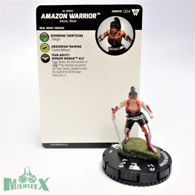 Heroclix Wonder Woman 80th Anniversary set Amazon Warrior #004 Common w/card!