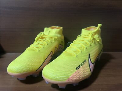Nike Zoom Mercurial Superfly 9 Elite FG Yellow Strike Size 13 DJ4977-780 No Lid