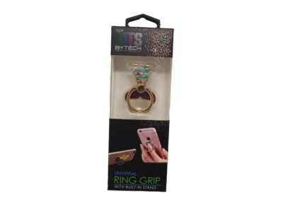 Tech Bits By Tech Universal Ring Grip w/ Built in Stand  - New - Mermaid Tail