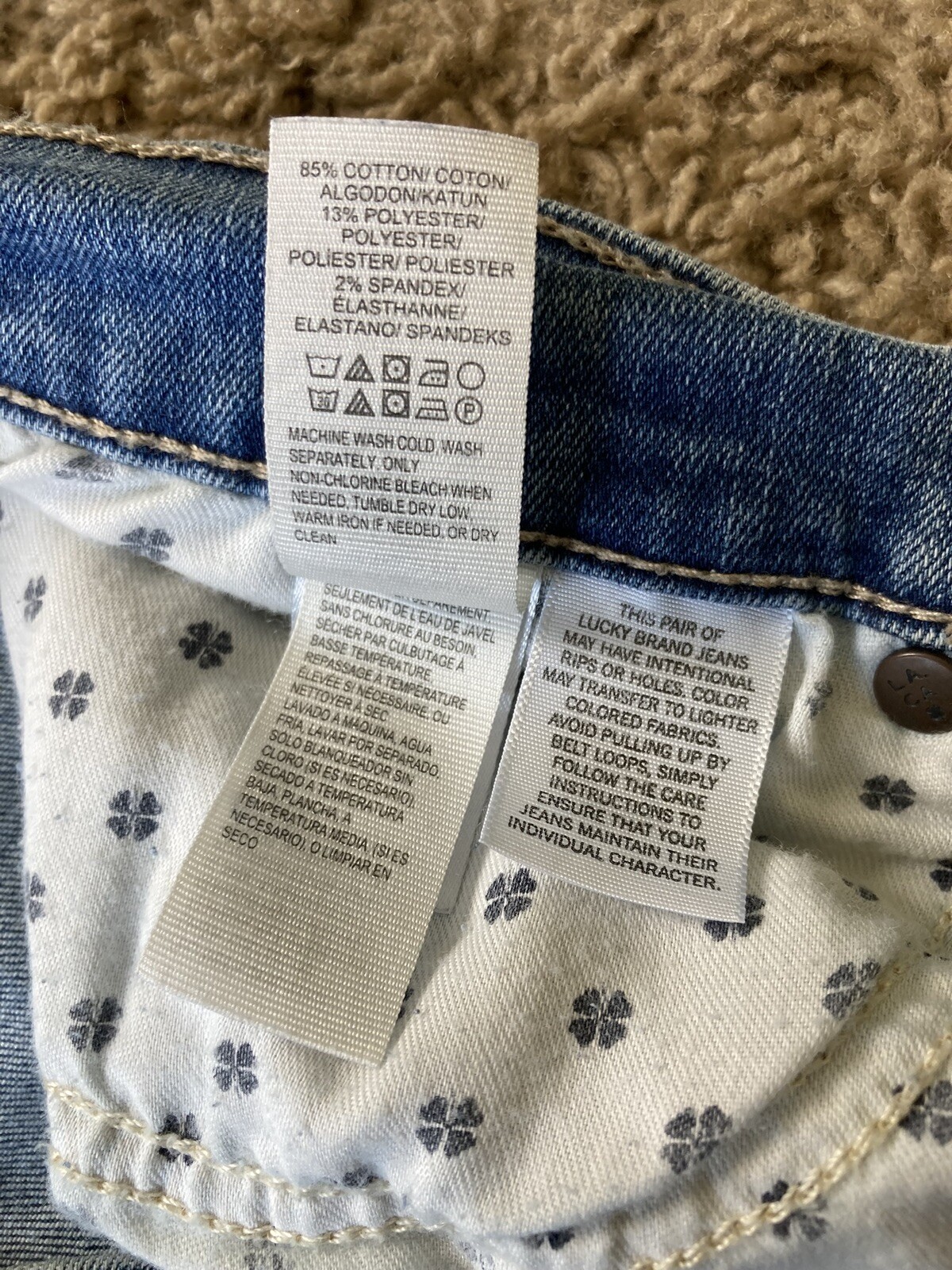 Lucky Brand Women's 5 Pocket Distressed Denim Jeans Brooke Legging Size 12/31
