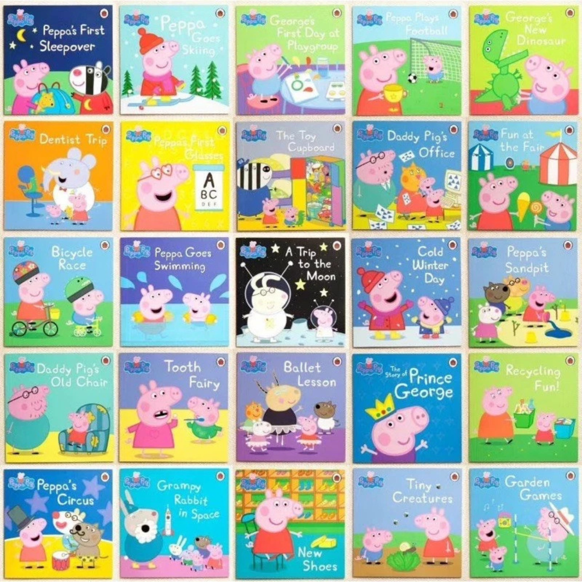 The Peppa Pig Collection 50 Books Box Set By Ladybird-Ages 4+ NEW