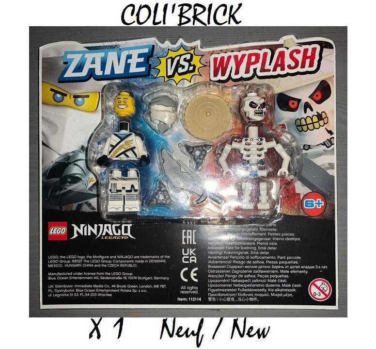こー Lego Ninjago 112114 - Zane vs. Wyplash Blister Pack - Neuf