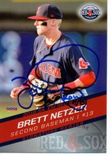 Brett Netzer 2018 Salem Red Sox Autographed Signed Card