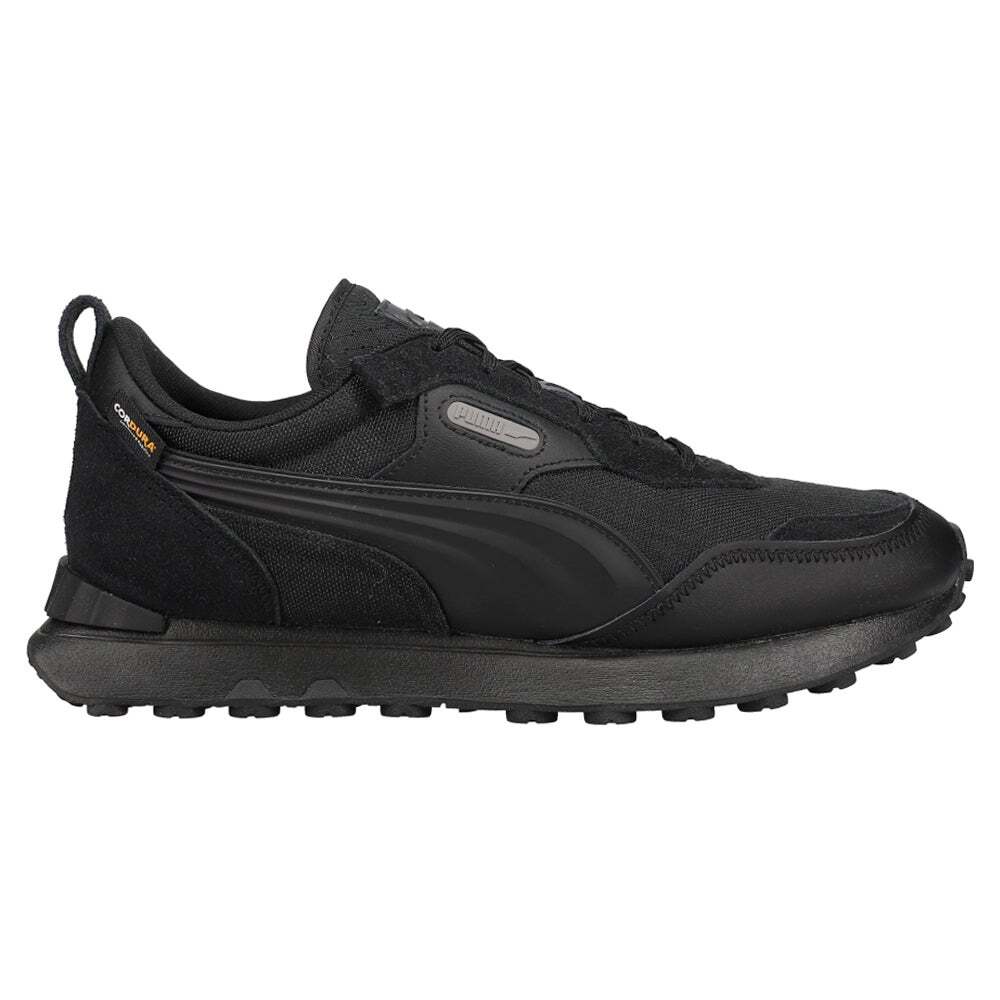 Puma Rider FV Cordura Logo Lace-Up Sneakers for Men in Black - Style 38751101