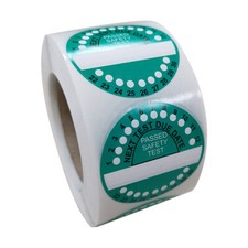 500 x Circular PAT Testing Durable Vinyl Appliance Multi-Year Labels - Passed