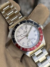 Tudor Black Bay GMT 79830RB Opaline Dial Steel Watch Silver white 2025
