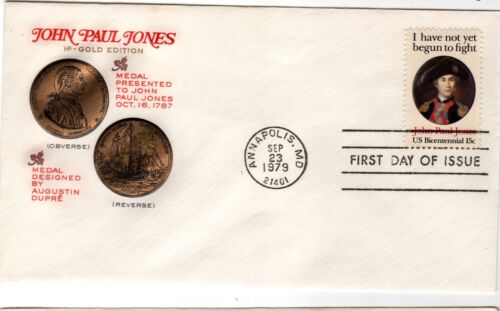 1789 FDC with HF- Gold edition Cachet, Annapolis, MD Sep 23, 1979 Cancel unaddre - Zdjęcie 1 z 1