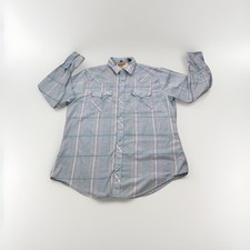 vtg Authenic Western Youngbloods Pearl Snap Shirt Large Rockabilly Cowboy 90s