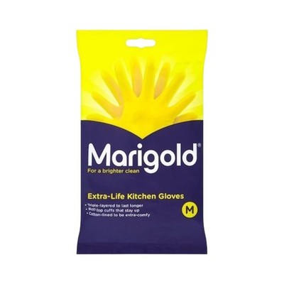 Ringelblume Extra Life Küchenhandschuhe Medium wiederverwendbar Reinigungshandschuhe Gummi 1 Paar