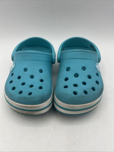 Crocs Kids Iconic Comfort Sandals Size C 8 Clogs Blue Unisex Toddler - Picture 2 of 10