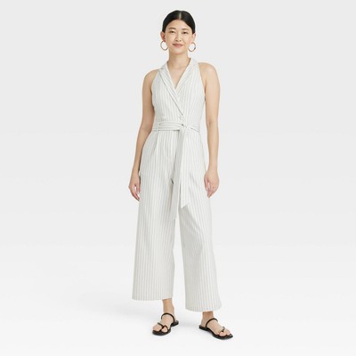 A New Day Women's Wide Leg Sleeveless Jumpsuit Full Length Overt Occasion