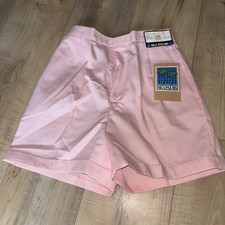 Women  s Vintage Sea Palms By Hartwell Short High Waist Pink Size 5/6 USA Made