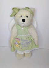 Boyds Bear Head Bean Collection Angel Bear Series Mom's are Angels