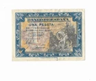 SPAIN: 1 PESETA FRANCO (HORSE). YEAR 1940. NO SERIES. RC+. DISCREET AND SCARCE.