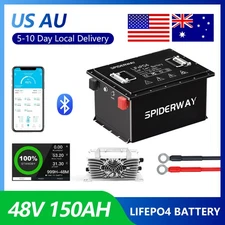 48V 150Ah Lithium LiFePO4 Golf Cart Battery With 200A BMS 6000+Cycles Max10.24kW
