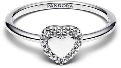 Pandora Gravierbarer Herz Strahlenkranz Ring 193801C01 Damenring