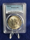1924-S Peace Dollar $1 *PCGS AU58 Choice About Uncirculated* Nice Original Coin