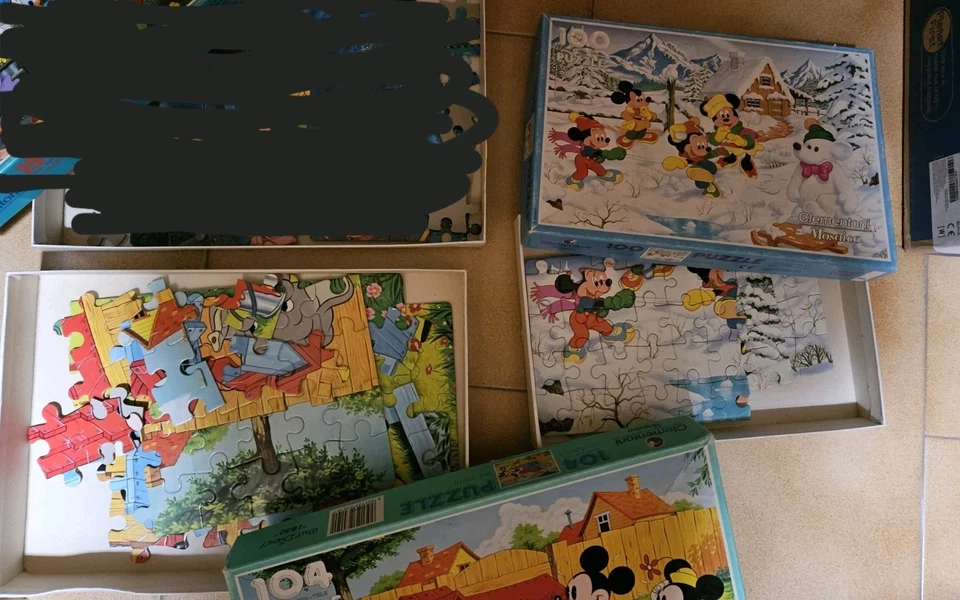 Set 2 Puzzle Disney Clementoni Vintage anni 80/90 - Immagine 4 di 4