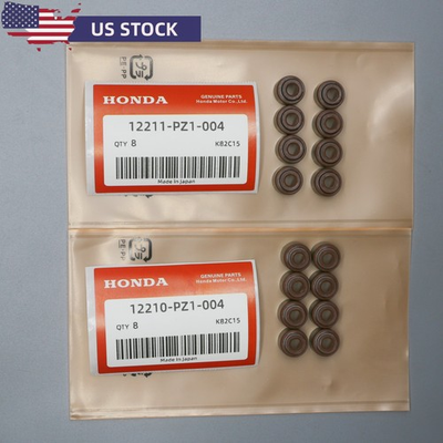 #ad NEW 16 PCS OEM Honda Valve Stem Seal Set Kit B16 B18 D16 K20 K24 H22 ACURA US $31.77