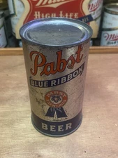 Pabst blue ribbon flat top beer can Milwaukee wi rare can Old