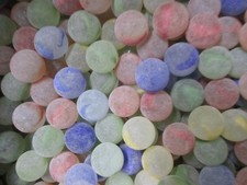 2 POUNDS 5/8 INCH FROSTED RAINBOW MEGA / VACOR MARBLES