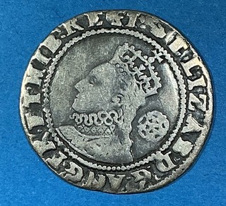 1590 ENGLAND. Elizabeth I. Sixpence (F773)