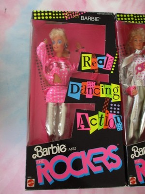 1986 Barbie and the Rockers Barbie Ken Dolls #3055 Vintage Mattel