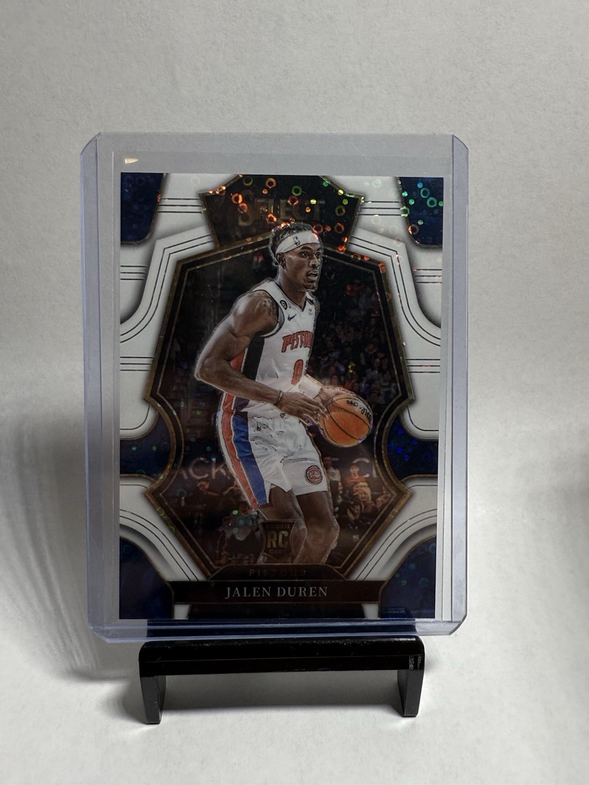 2022-23 Panini Select Jalen Duren #176 White Disco Prizm /75 RC Pistons