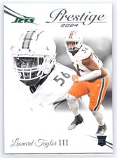 2024 Panini Prestige #364 Leonard Taylor III New York Jets Rookie