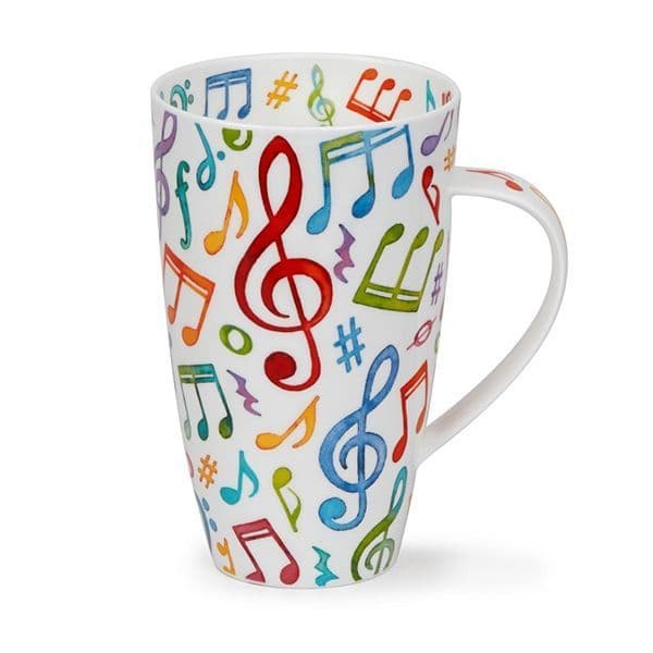 Henley Upbeat China Mug - Music Themed China Mug - Music Gift - Music Mug