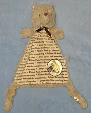 Disney Kids Preferred Plush Winnie the Pooh Bear Baby Knot Security Blanket