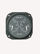 Gull Fuel Quantity Indicator 28V PN 302-918-002 Dual Gauge