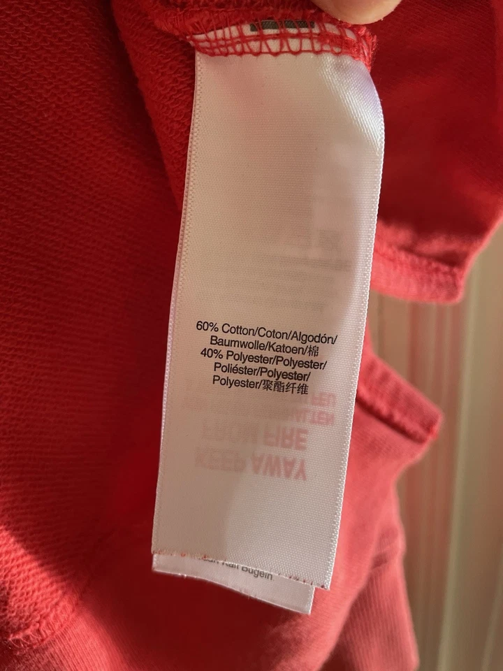 Suéter Suéter DKNY Vintage Rojo Cuello Redondo Logo Talla Mediana Foto 4 de 4