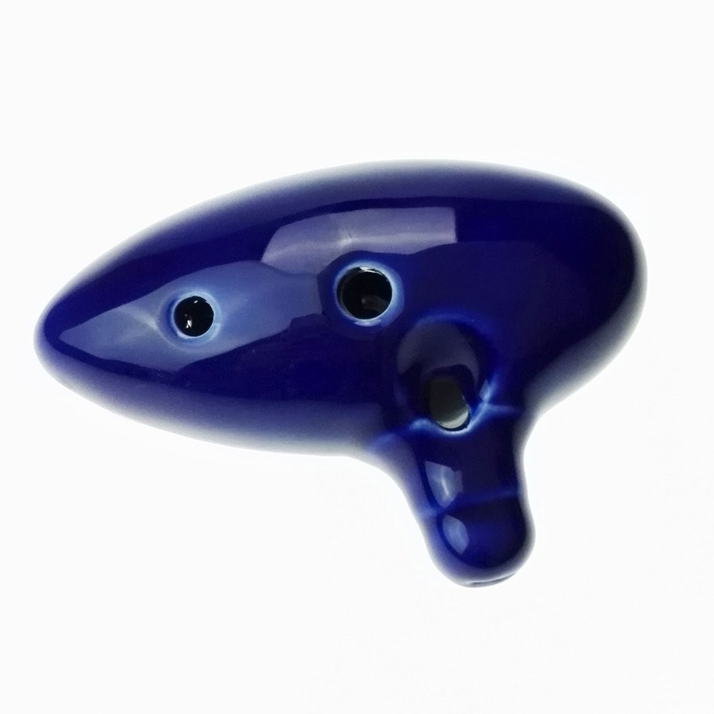 6 Hole Ocarina, Legend of Zelda Ocarina Time Replica (Blue), Gift