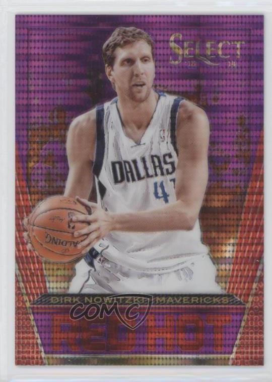 2013-14 Panini Select Red Hot Purple Prizm 55/99 Dirk Nowitzki #37 HOF s6i