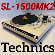 Platine vinyle vintage Technics SL-1500Mk2 pour pièces socle d'origine JP JUNK