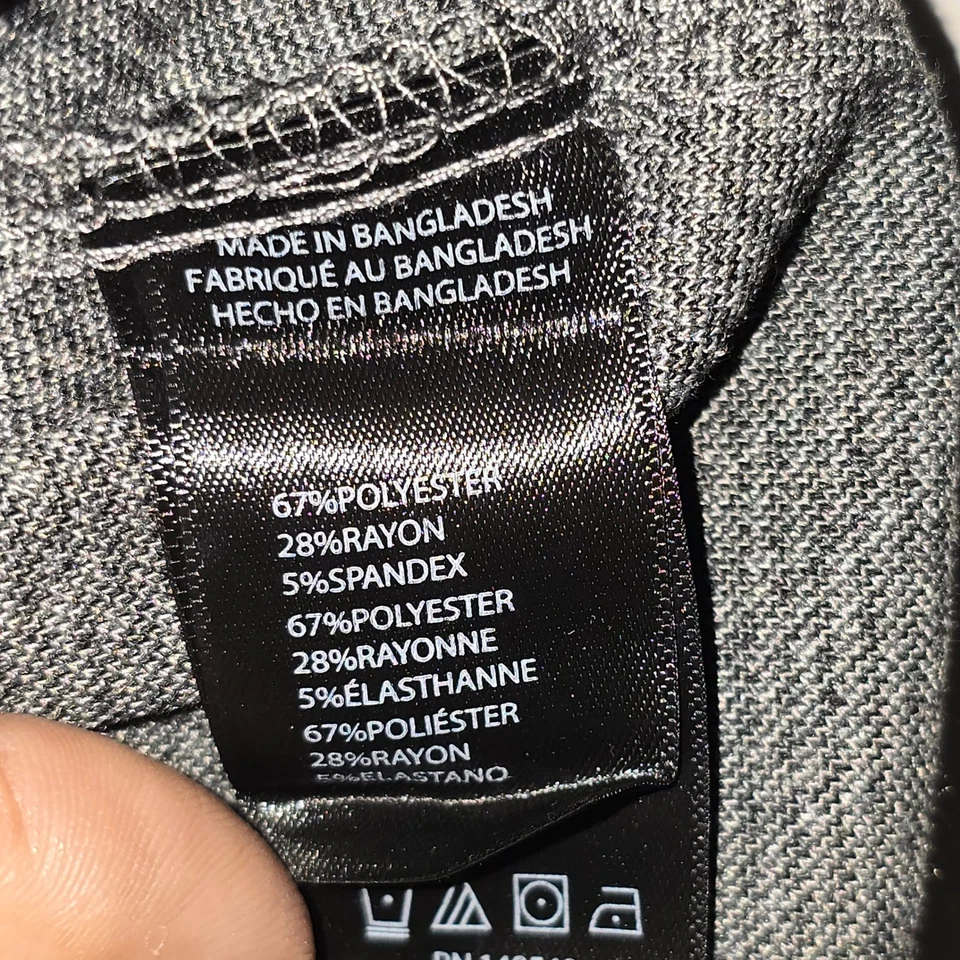 Camisa Kenneth Cole Techni Cole Para Hombres Calce Ajustado Tejida M Suave Elastizada Manga Larga Nueva con Etiquetas Foto 4 de 4