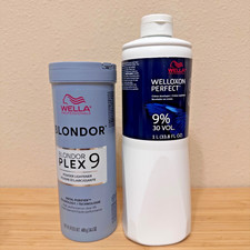 Wella Blondor BlondorPlex 9 Powder Lightener 14.1 oz  30 Vol Developer 33.8 oz